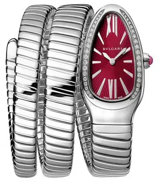 Bulgari Serpenti 102682 35mm Stainless steel Red