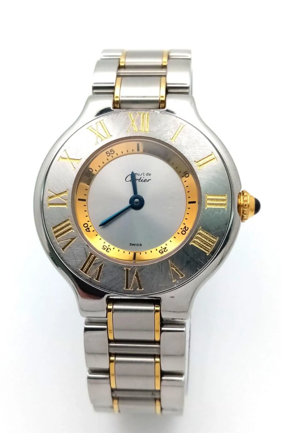 Cartier 21 Must de Cartier 28mm Yellow gold and Stainless steel Silver