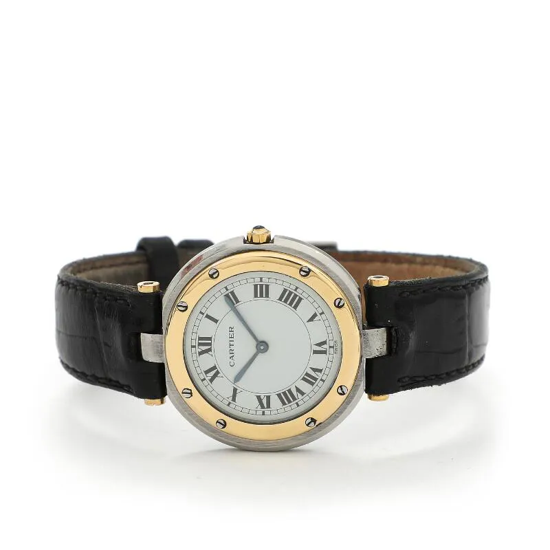 Cartier Santos Ronde 8191 31mm Yellow gold and Stainless steel White 3