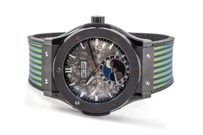 Hublot Classic Fusion Aerofusion 517.CX.0170.LR 45mm Black ceramic Skeletonized