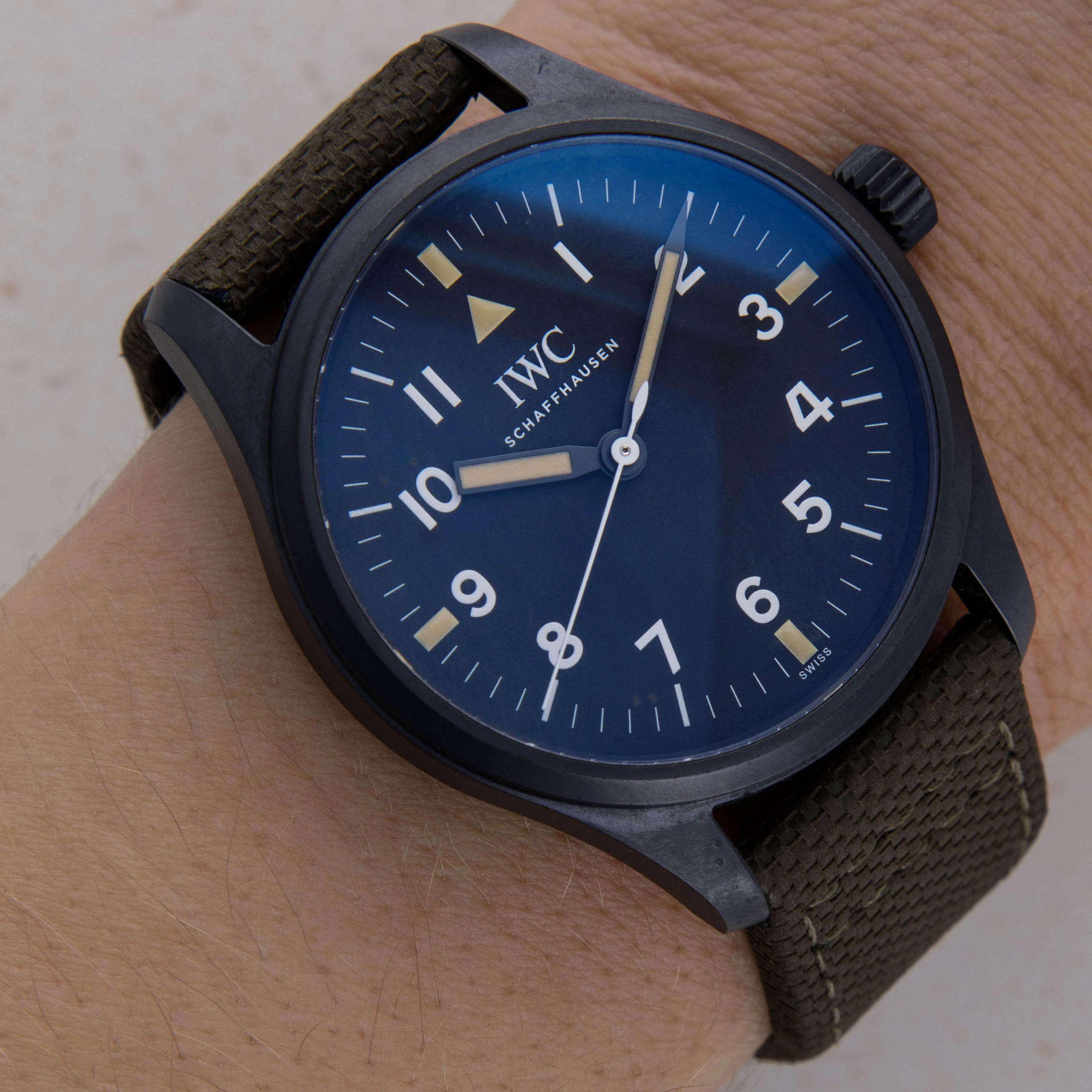 IWC Pilot Mark IW324801 39mm Titanium and ceramic Black 1