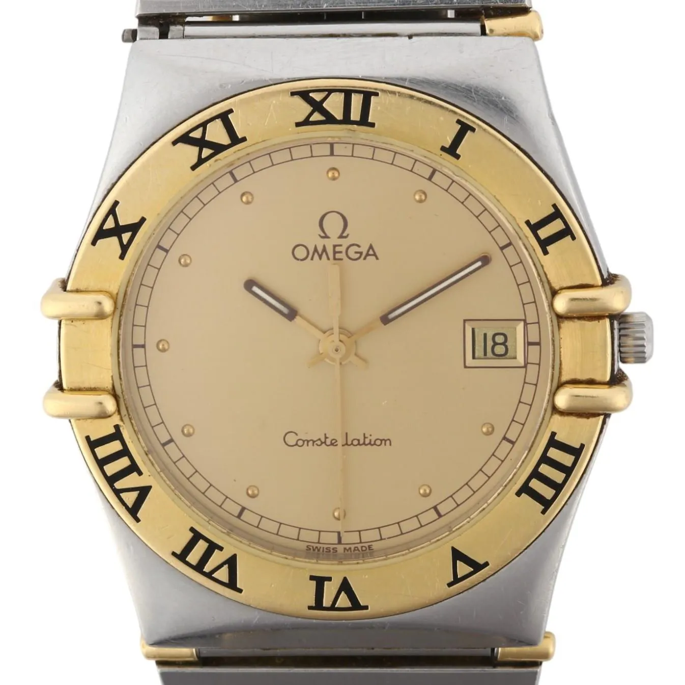 Omega Constellation 396.1070 33mm Yellow gold and stainless steel Champagne