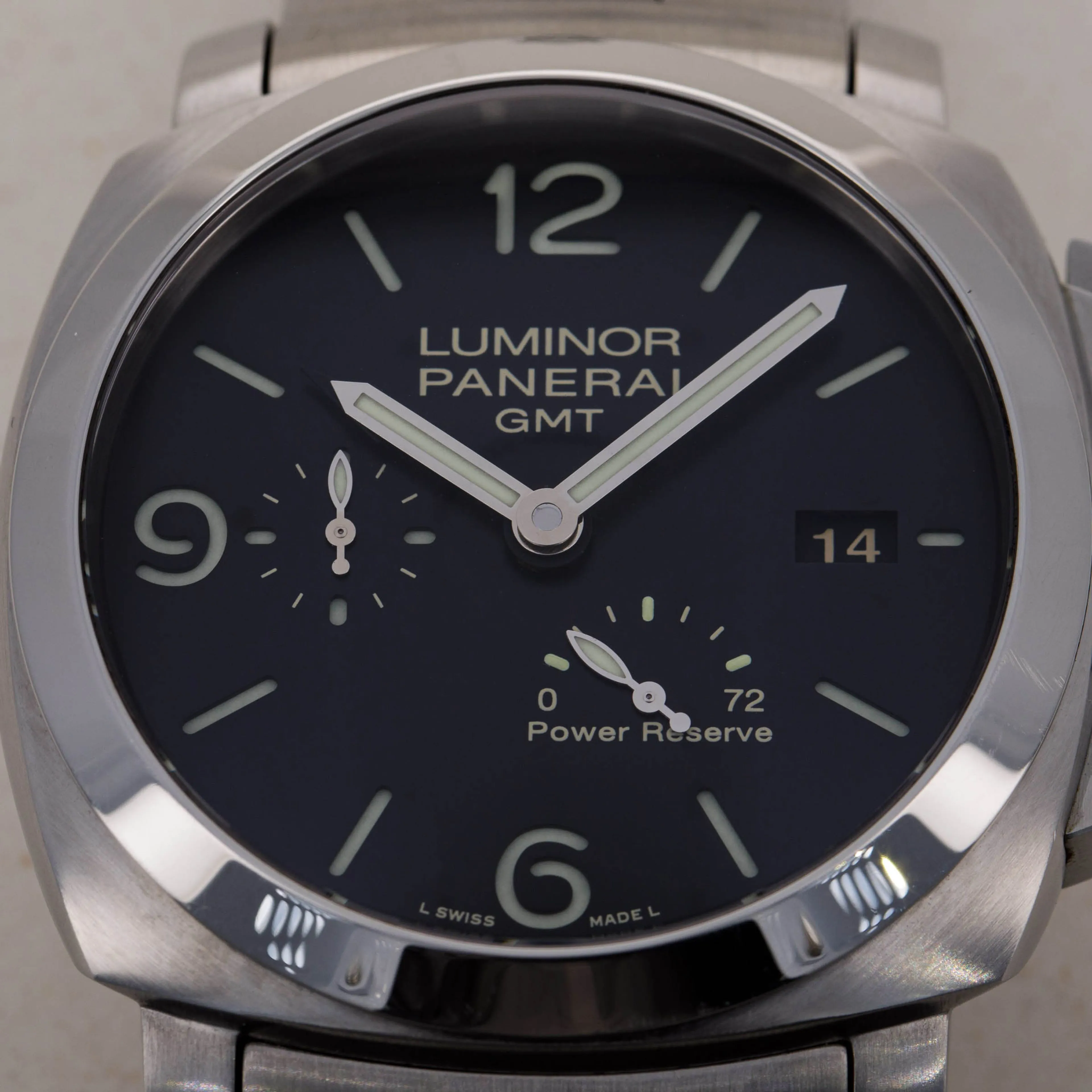 Panerai Luminor 1950 3 Days GMT Power  PAM 00347 44mm Stainless steel Black 10