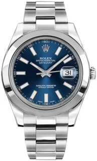 Rolex Datejust II 116300 Stainless steel Blue