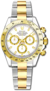 Rolex Daytona 116523-0040 Yellow gold and Stainless steel White