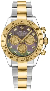 Rolex Daytona 116523 Yellow gold and Stainless steel Dark Mother of Pearl