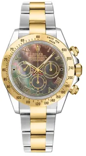 Rolex Daytona 116523 Yellow gold and Stainless steel Dark Mother of Pearl