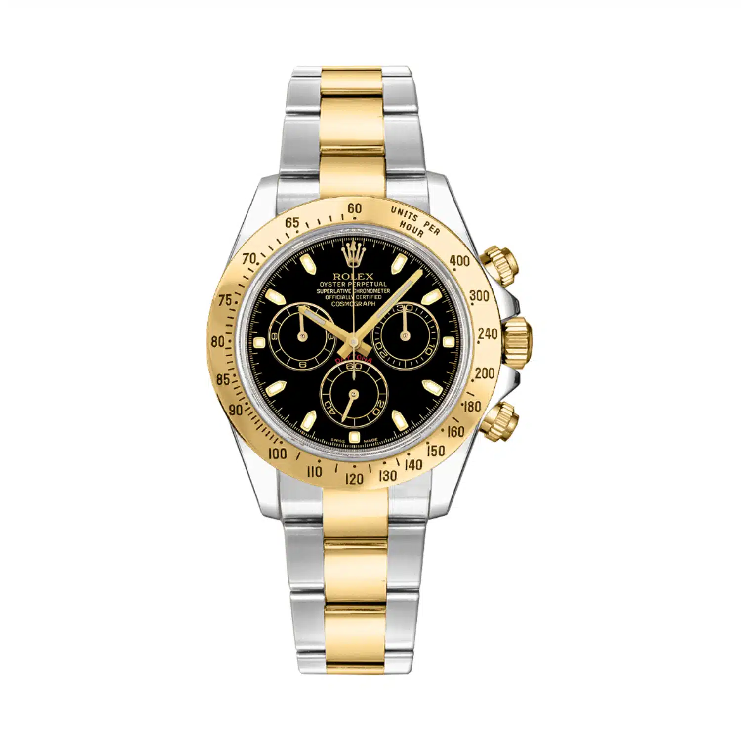 Rolex Daytona 116523-0039 40mm Yellow gold and Stainless steel Black