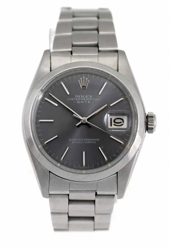 Rolex Oyster Perpetual Date 1500 35mm Stainless steel Black