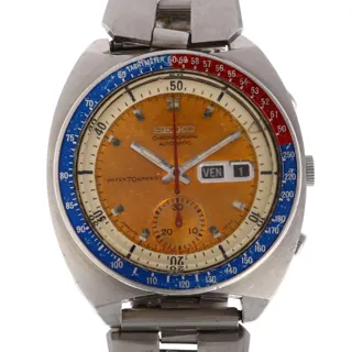 Seiko Chronograph 6139-6002 Stainless steel Orange