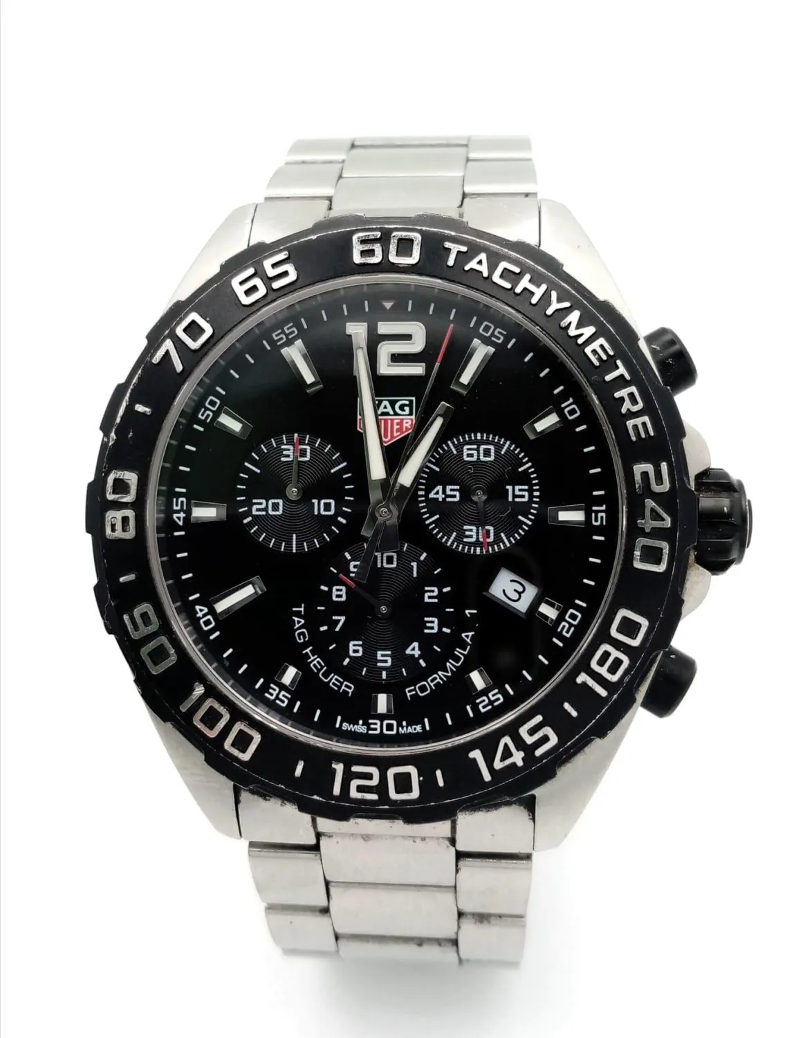 TAG Heuer Chronograph 43mm Stainless steel Black 1