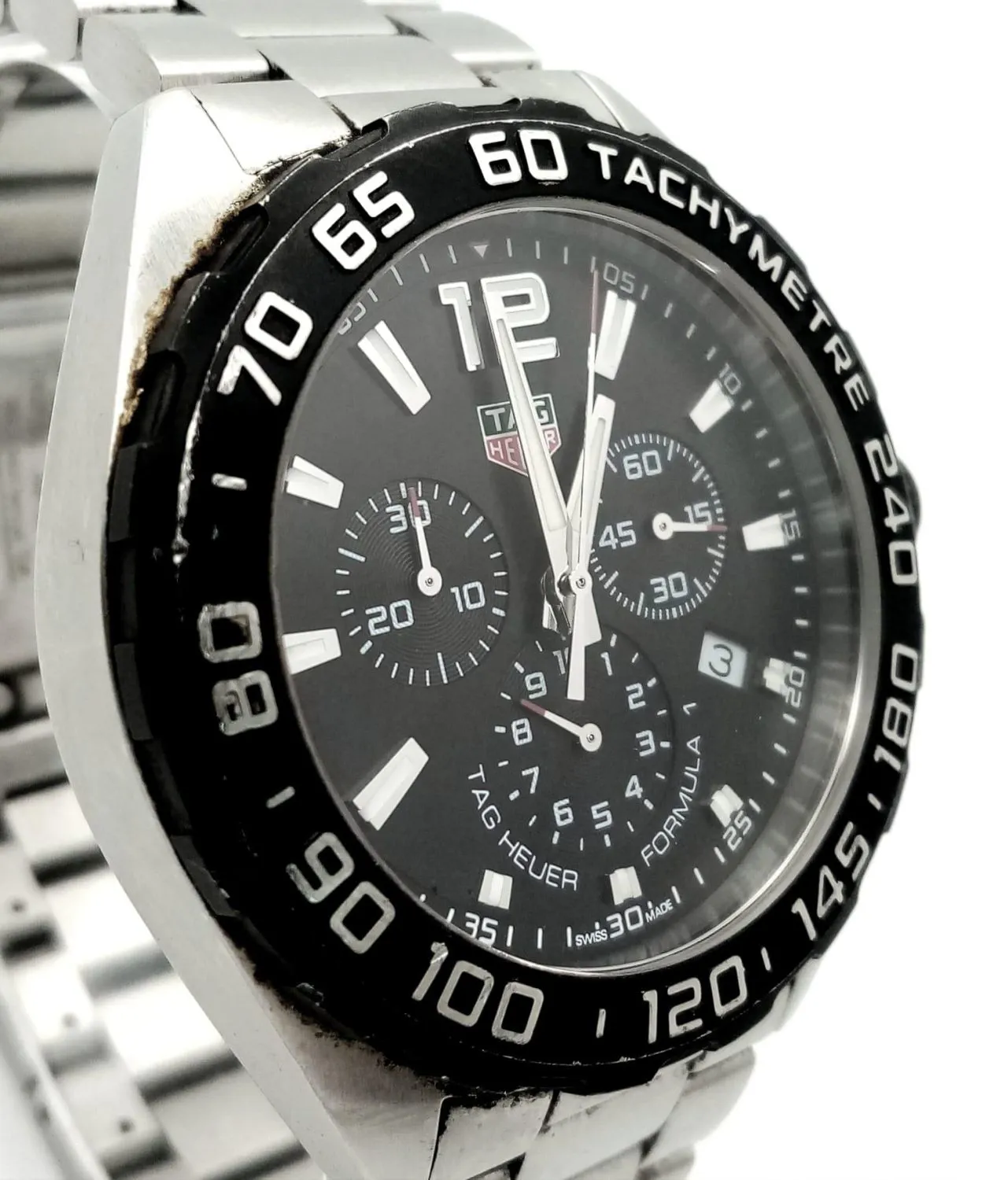 TAG Heuer Chronograph 43mm Stainless steel Black 2