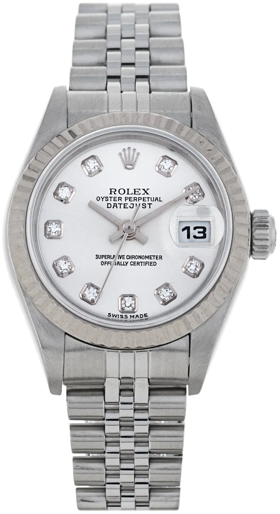 Rolex Lady-Datejust 79174 26mm White gold and Stainless steel Silver