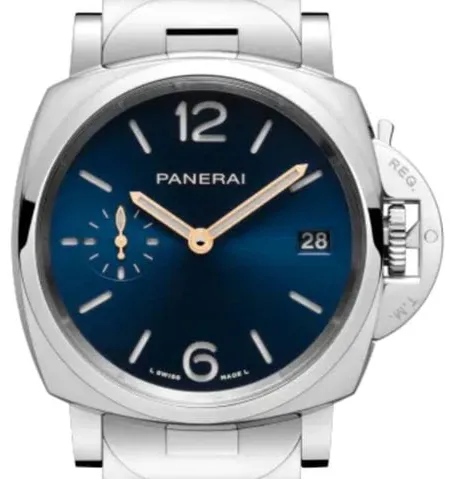 Panerai Luminor Marina PAM 01123 38mm Stainless steel Blue