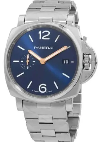 Panerai Luminor Marina PAM 01124 42mm Stainless steel Blue