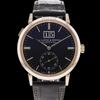 A. Lange & Söhne Saxonia Rose gold Black