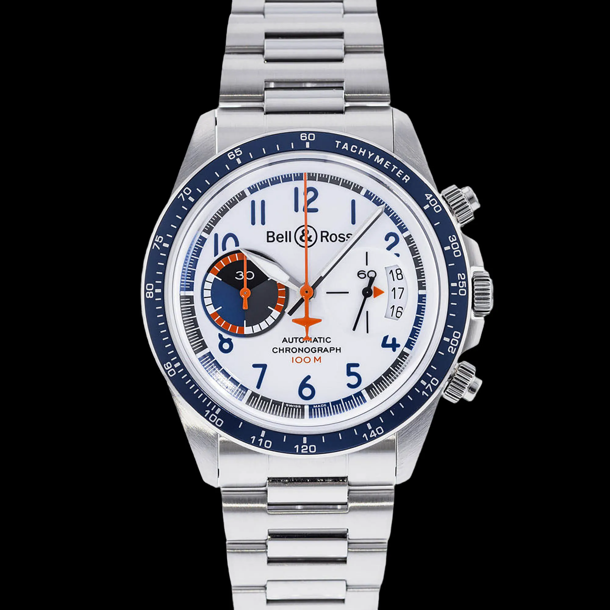 Bell & Ross BRV2-94 41mm Stainless steel White