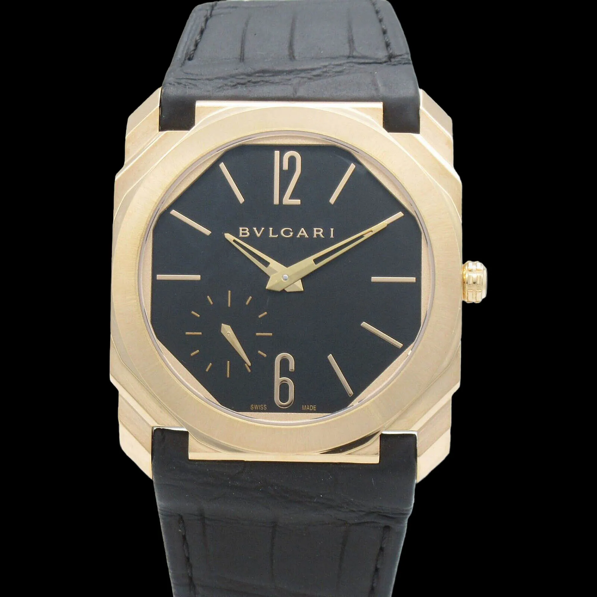 Bulgari Octo Finissimo 40mm Rose gold Black