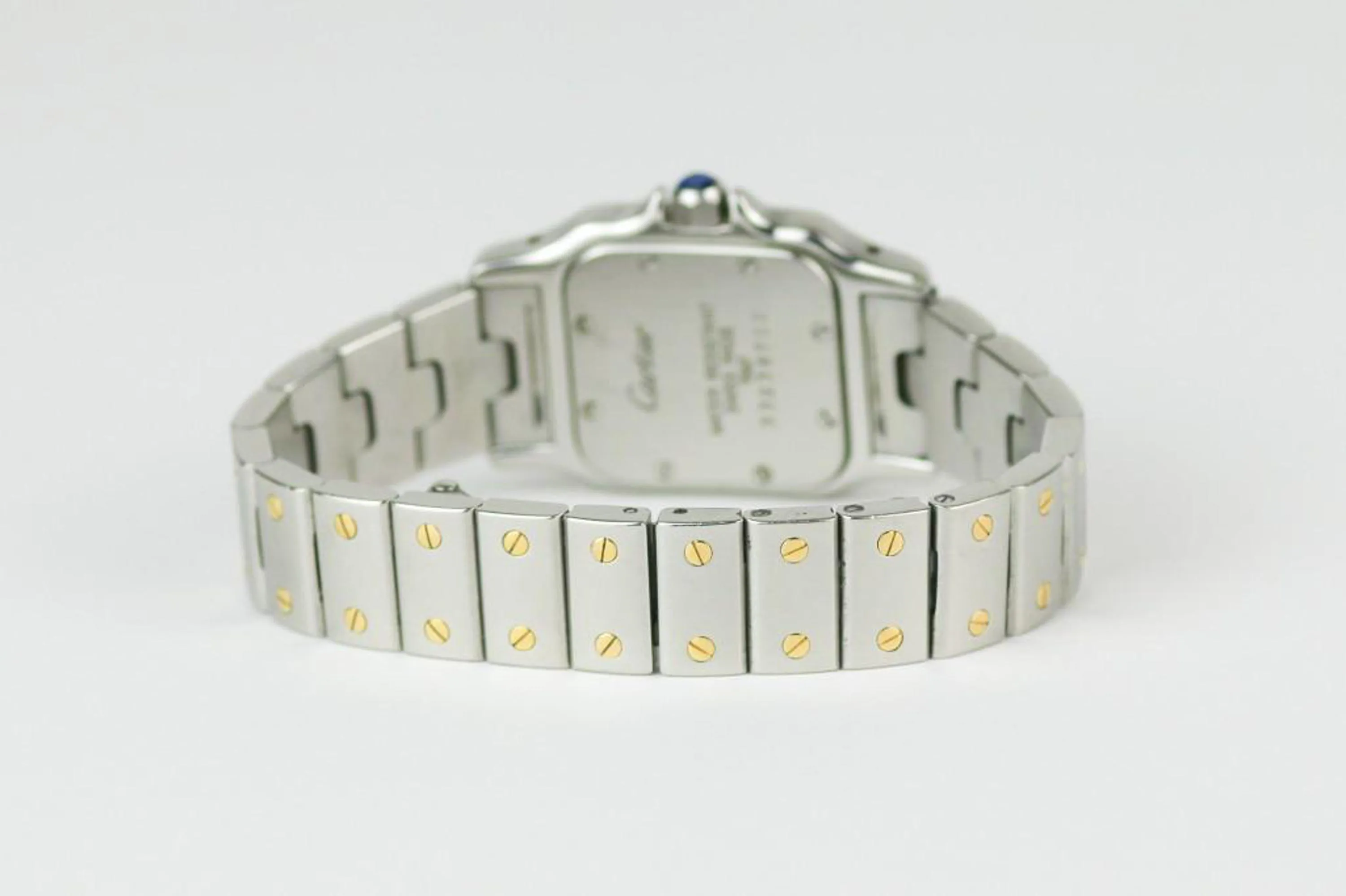 Cartier Santos 1567 24mm Yellow gold and Stainless steel White 3