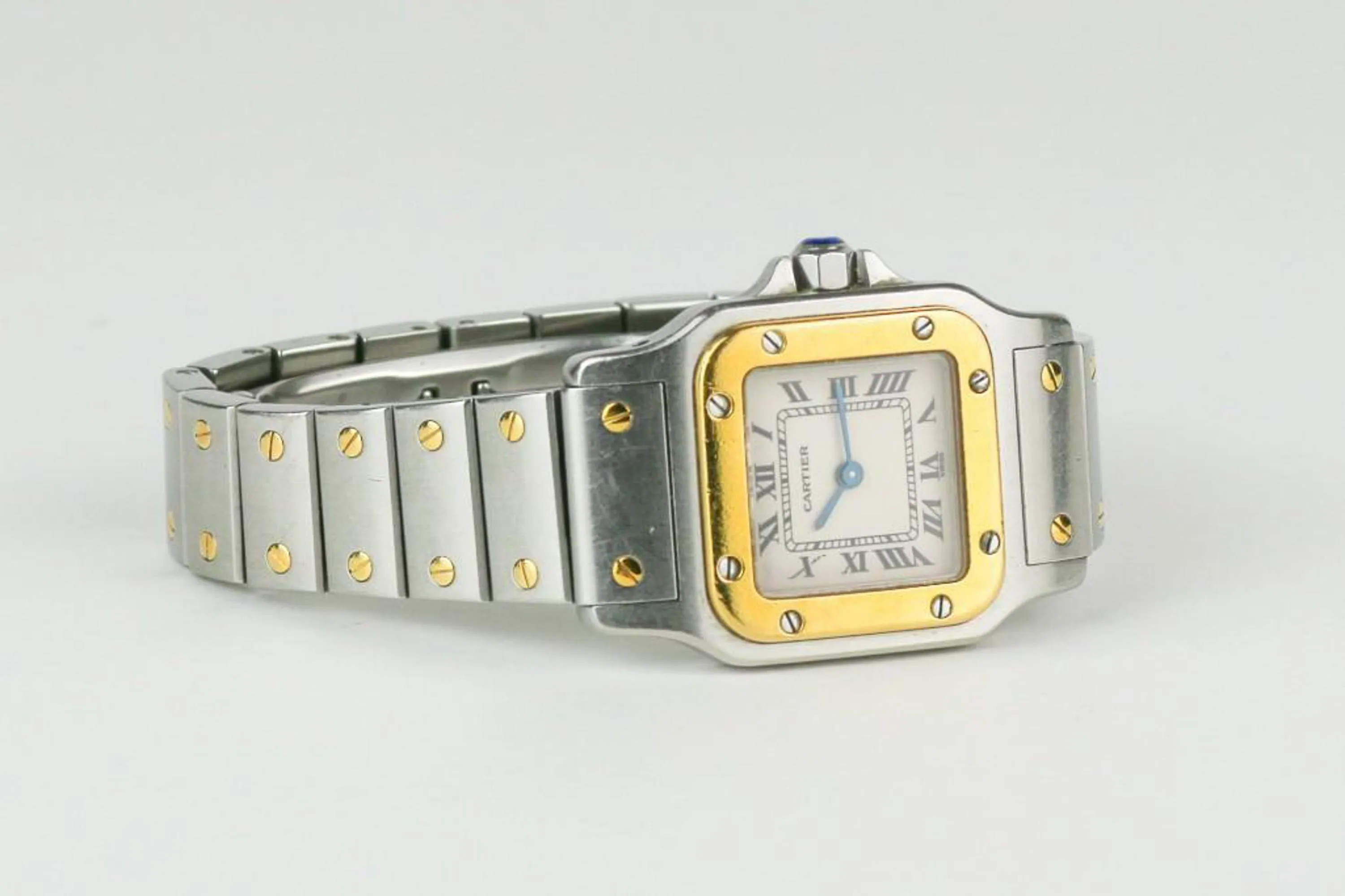 Cartier Santos 1567 24mm Yellow gold and Stainless steel White 6