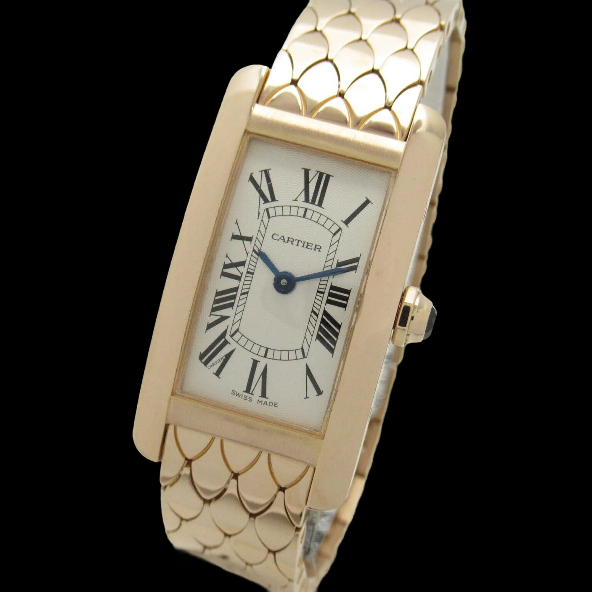 Cartier Tank Américaine 19mm Rose gold Silver 1