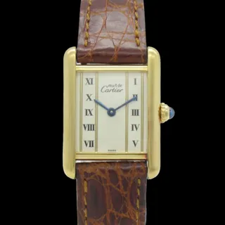 Cartier Tank Vermeil Gold-plated Silver