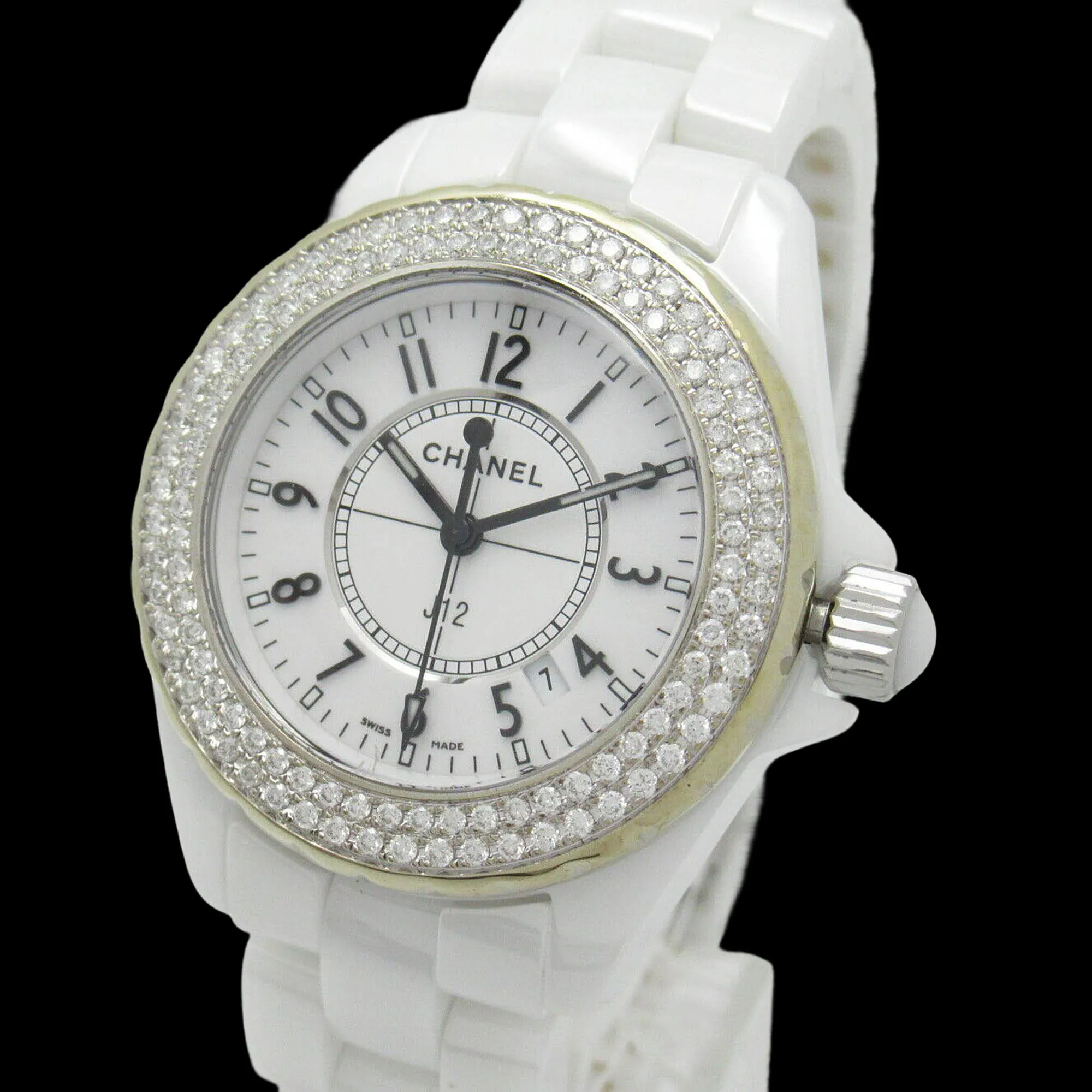 Chanel J12 33mm Ceramic and Diamond White 5