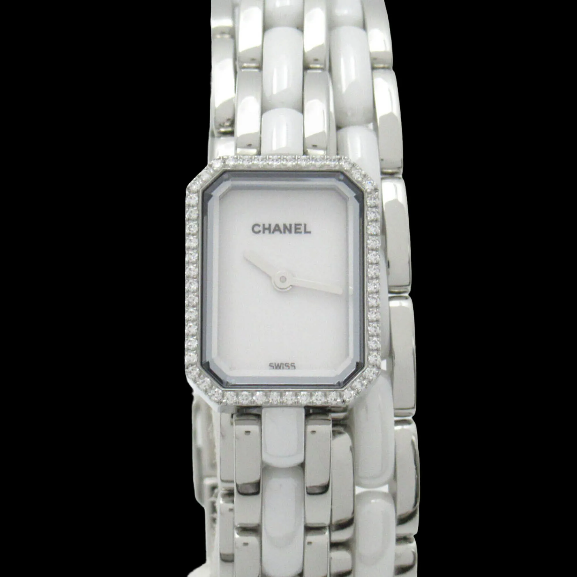 Chanel Première 15mm Stainless steel and Diamond Silver