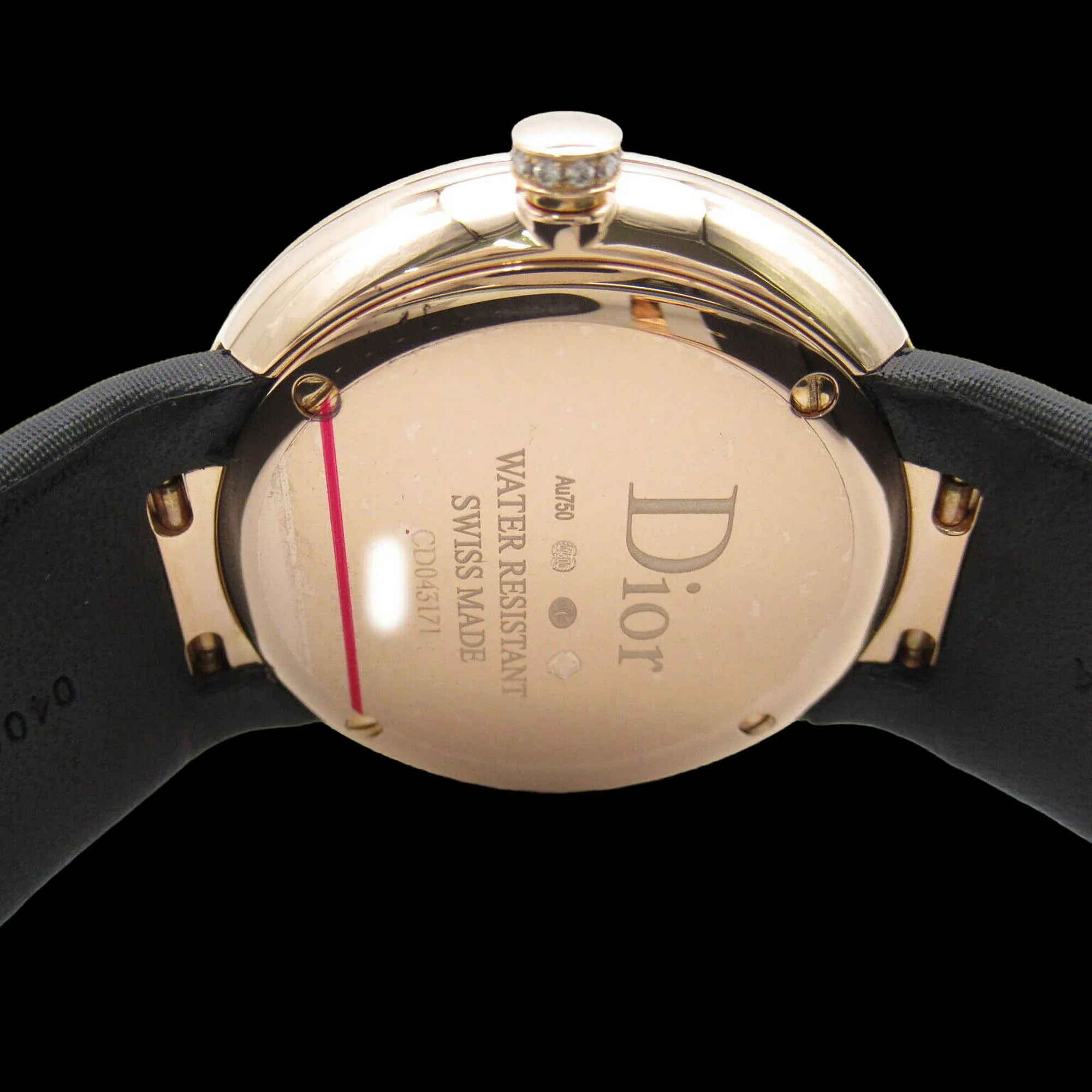 Dior La D De Dior 37mm Rose gold and Diamond Green 2