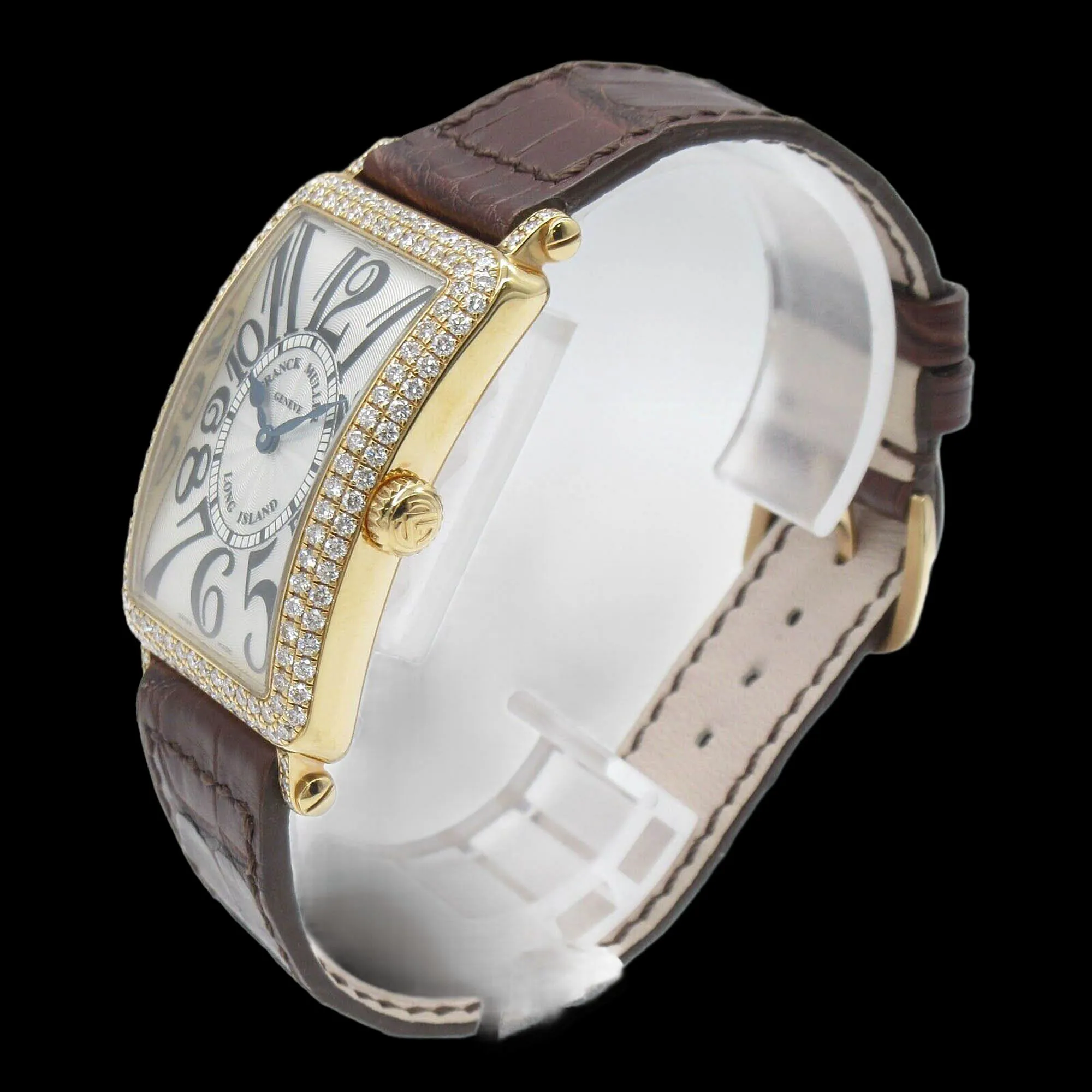 Franck Muller Long Island 26mm Rose gold and Diamond White 1