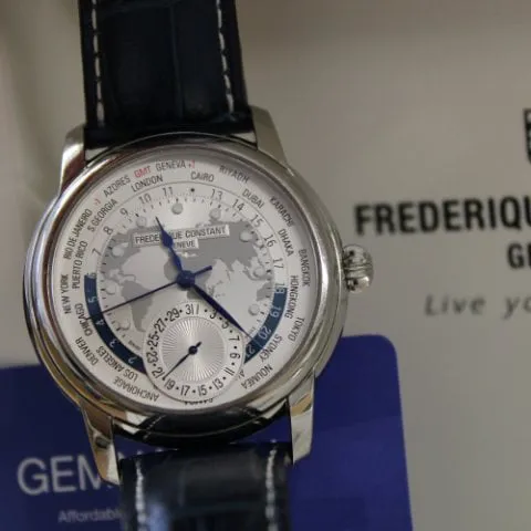 Frédérique Constant Manufacture Worldtimer FC718WM4H6 42mm Stainless steel Silver