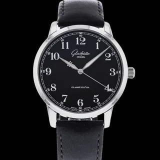 Glashütte Senator Excellence Stainless steel Black