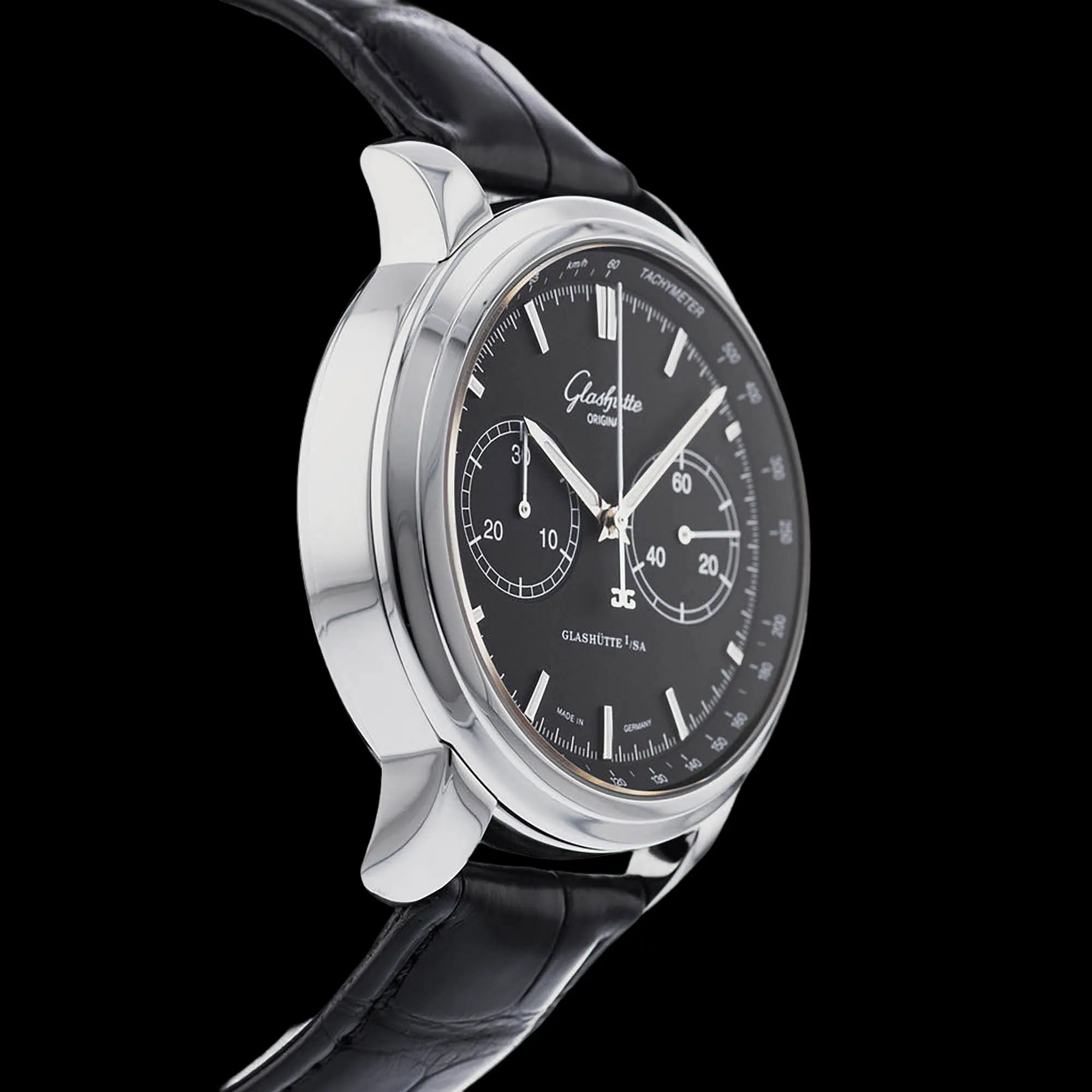 Glashütte Senator 44mm Stainless steel Black 3