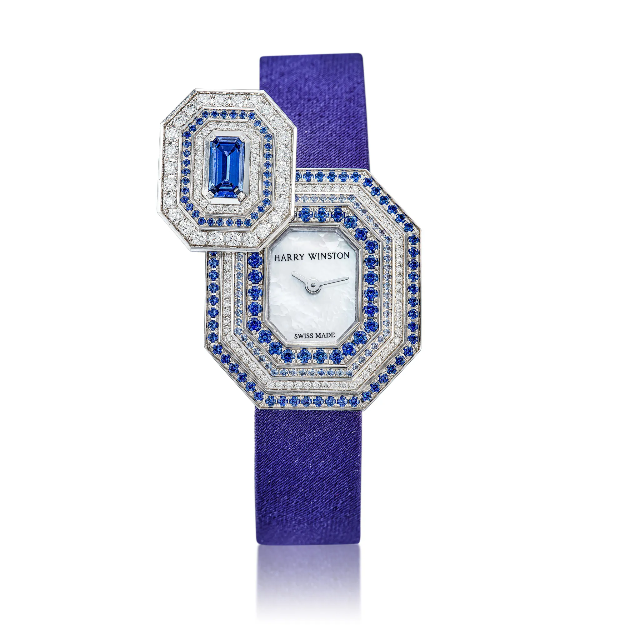 Harry Winston Emerald nullmm White gold and diamond-set Mother-of-pearl