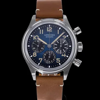 Longines Avigation Titanium Blue