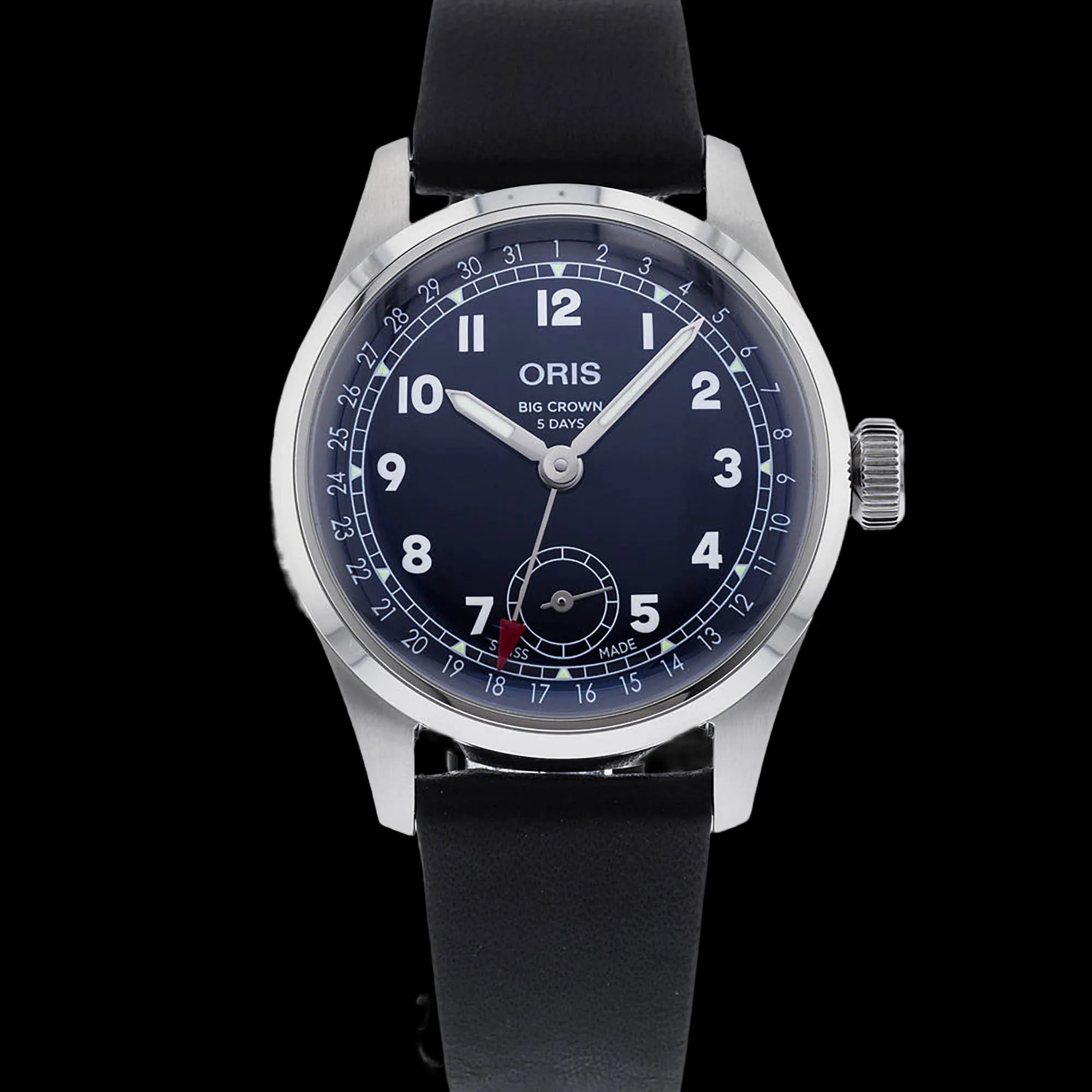 Oris Big Crown Pointer Date Calibre 403 38mm Stainless steel Blue