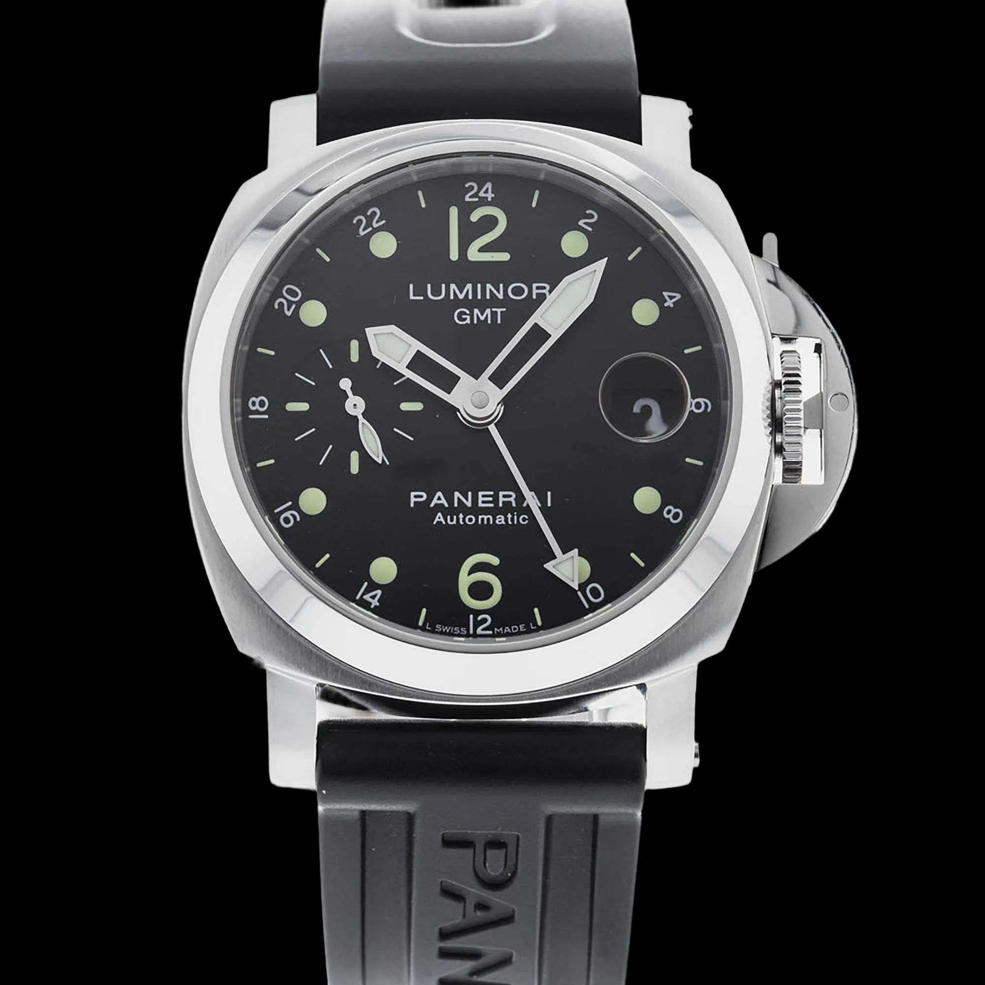 Panerai Luminor GMT 40mm Stainless steel Black