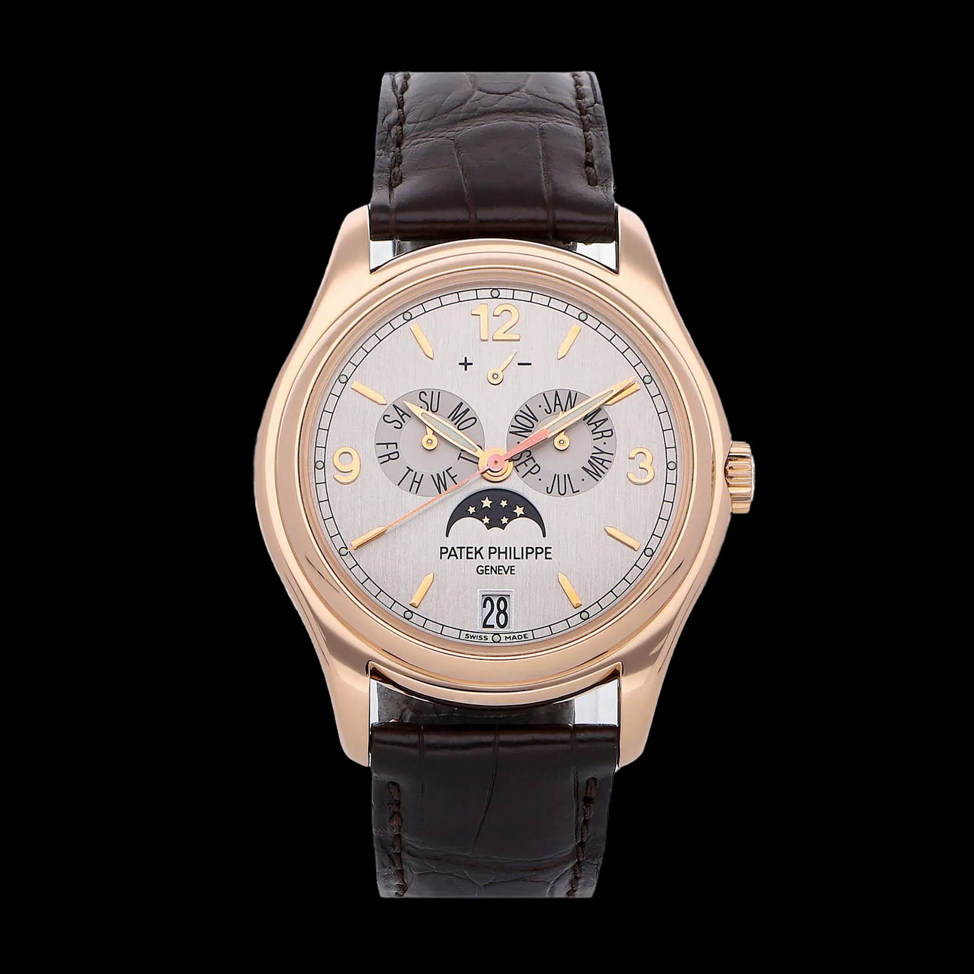 Patek Philippe Annual Calendar Advanced Research 39mm Rose gold Silver