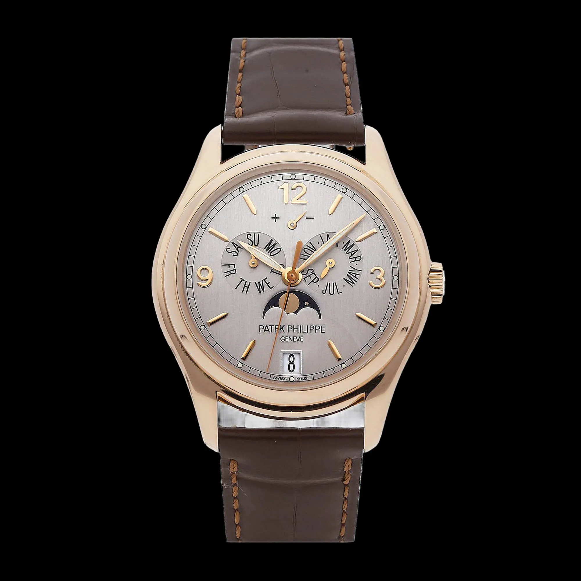 Patek Philippe Annual Calendar Advanced Research 39mm Rose gold Silver