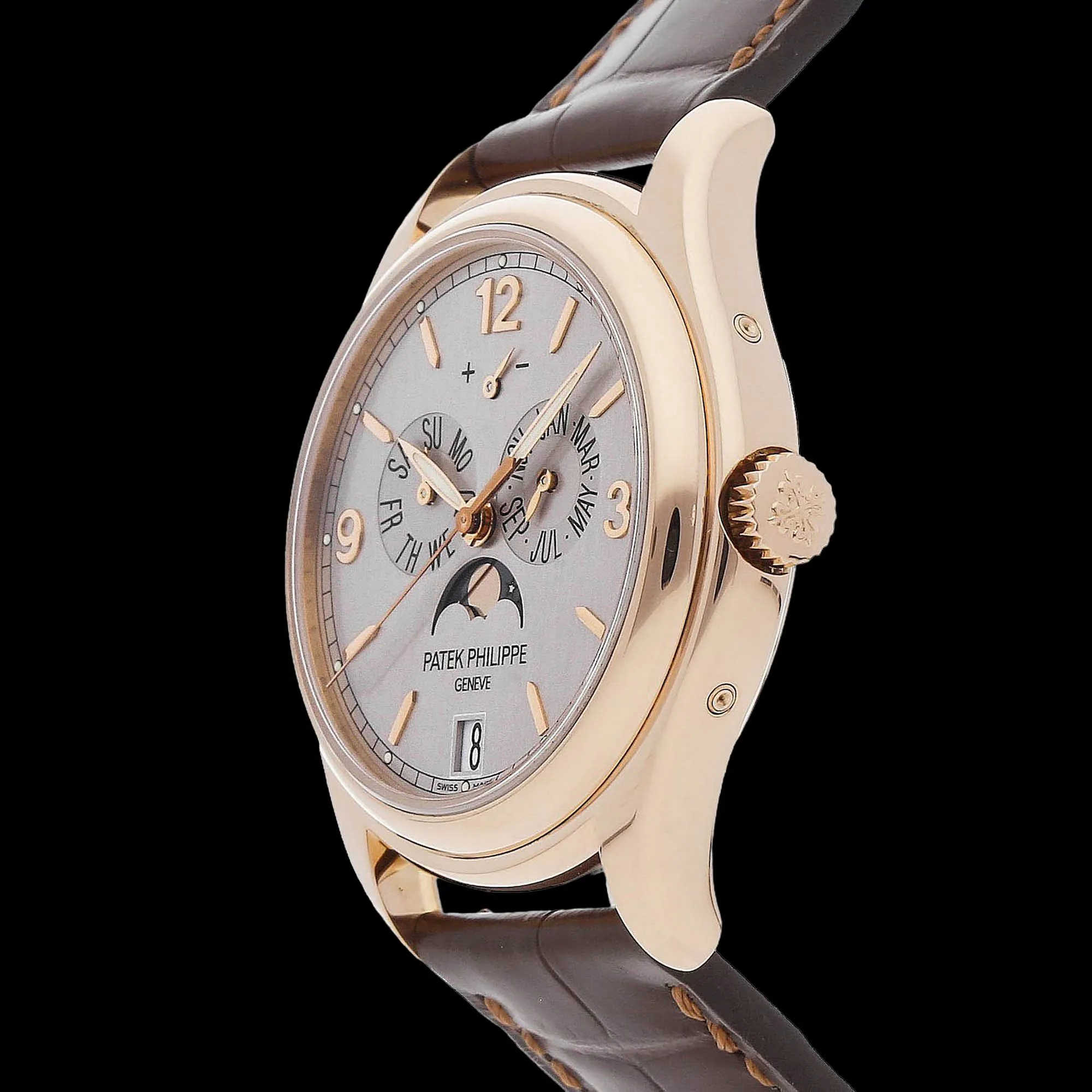 Patek Philippe Annual Calendar Advanced Research 39mm Rose gold Silver 1