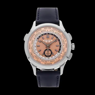 Patek Philippe World Time Stainless steel Salmon