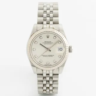 Rolex Datejust 31 178274 White gold and Stainless steel Diamond