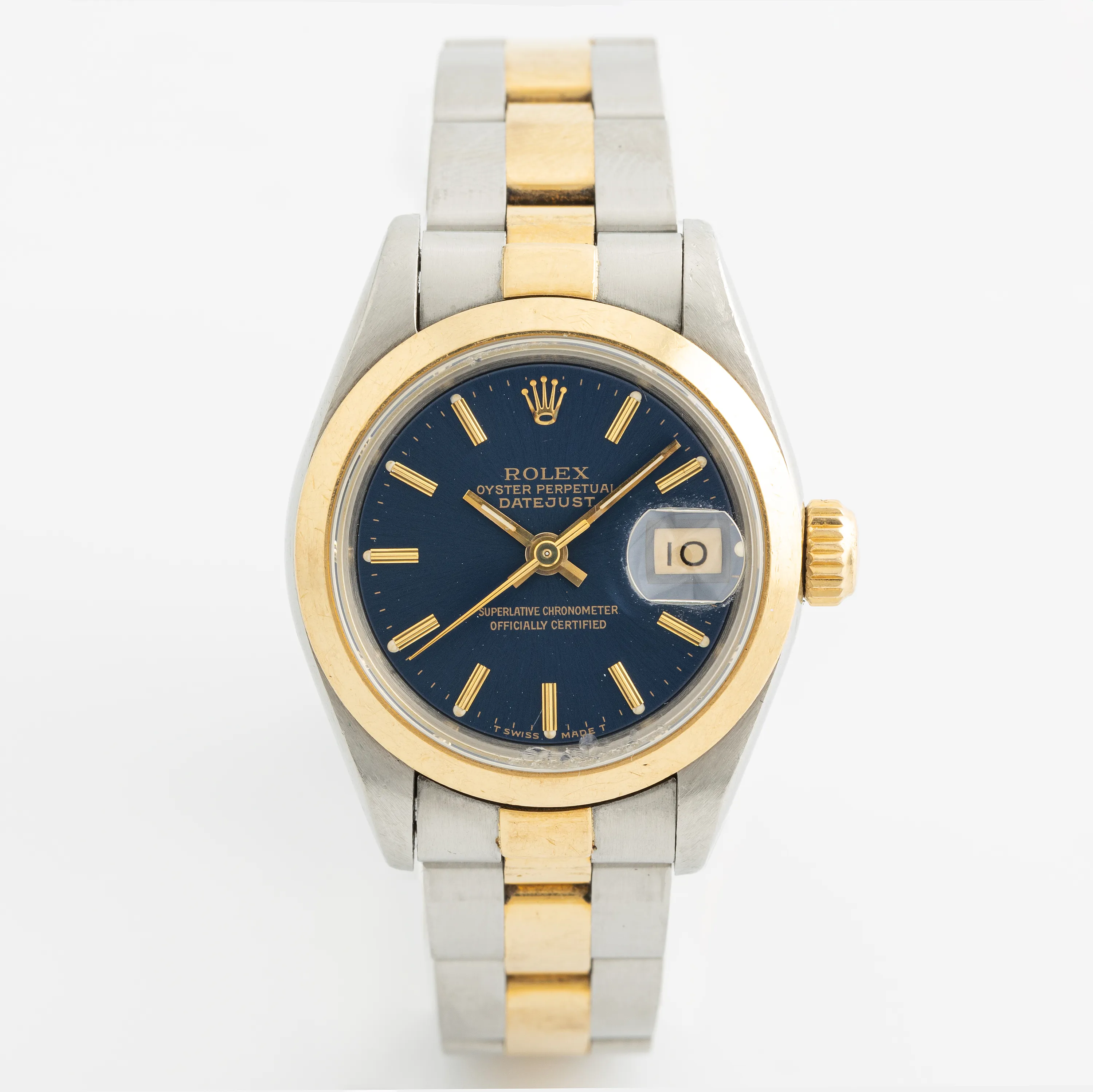 Rolex Lady-Datejust 69163 26mm Yellow gold and stainless steel Black