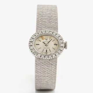 Rolex Precision White gold Silver