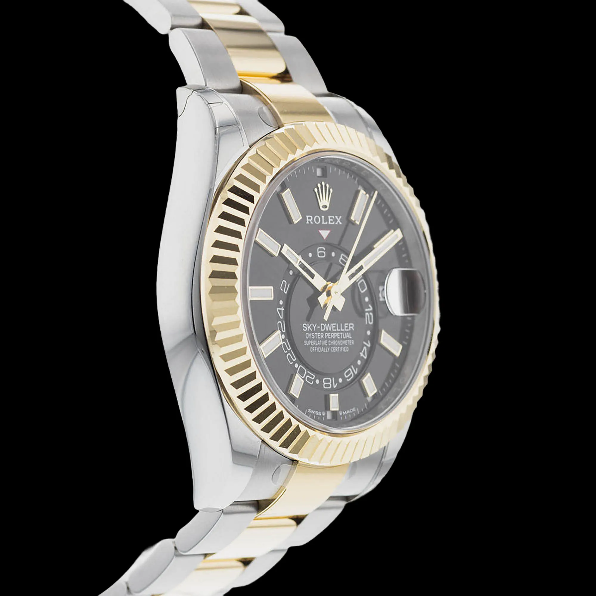 Rolex Sky-Dweller 42mm Yellow gold and stainless steel Black 3