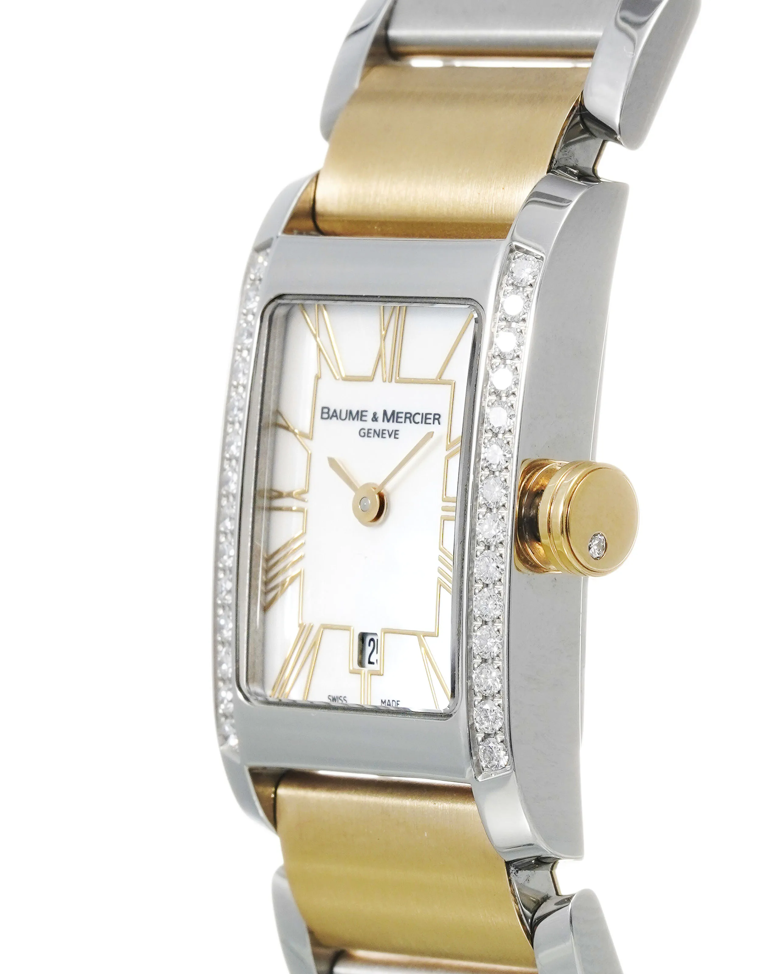 Baume & Mercier Hampton 65641 20mm Stainless steel and Gold-plated Mother-of-pearl 1