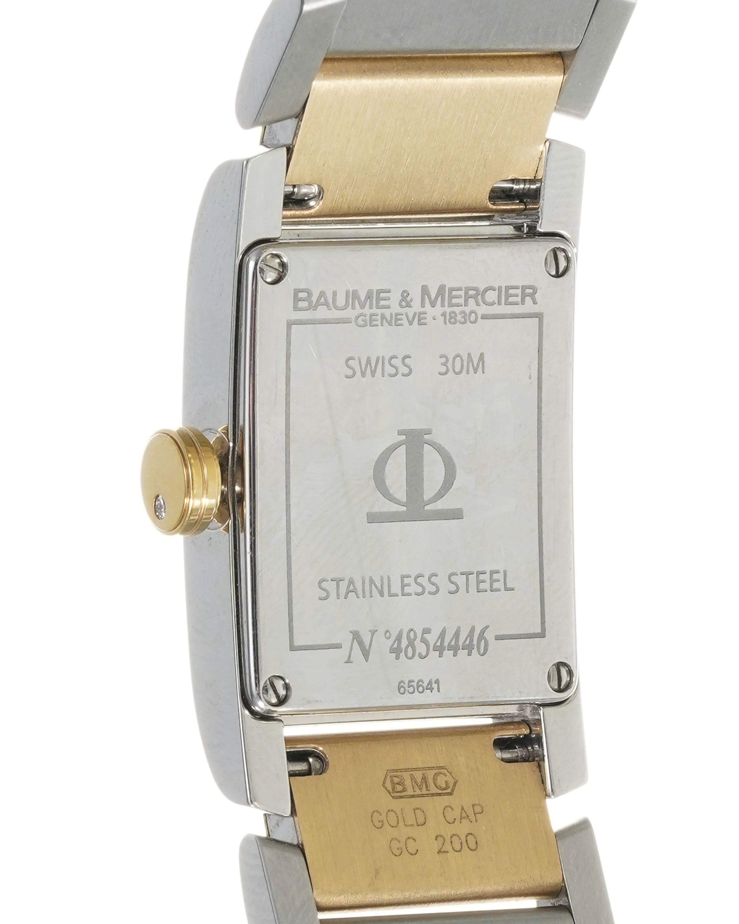 Baume & Mercier Hampton 65641 20mm Stainless steel and Gold-plated Mother-of-pearl 2