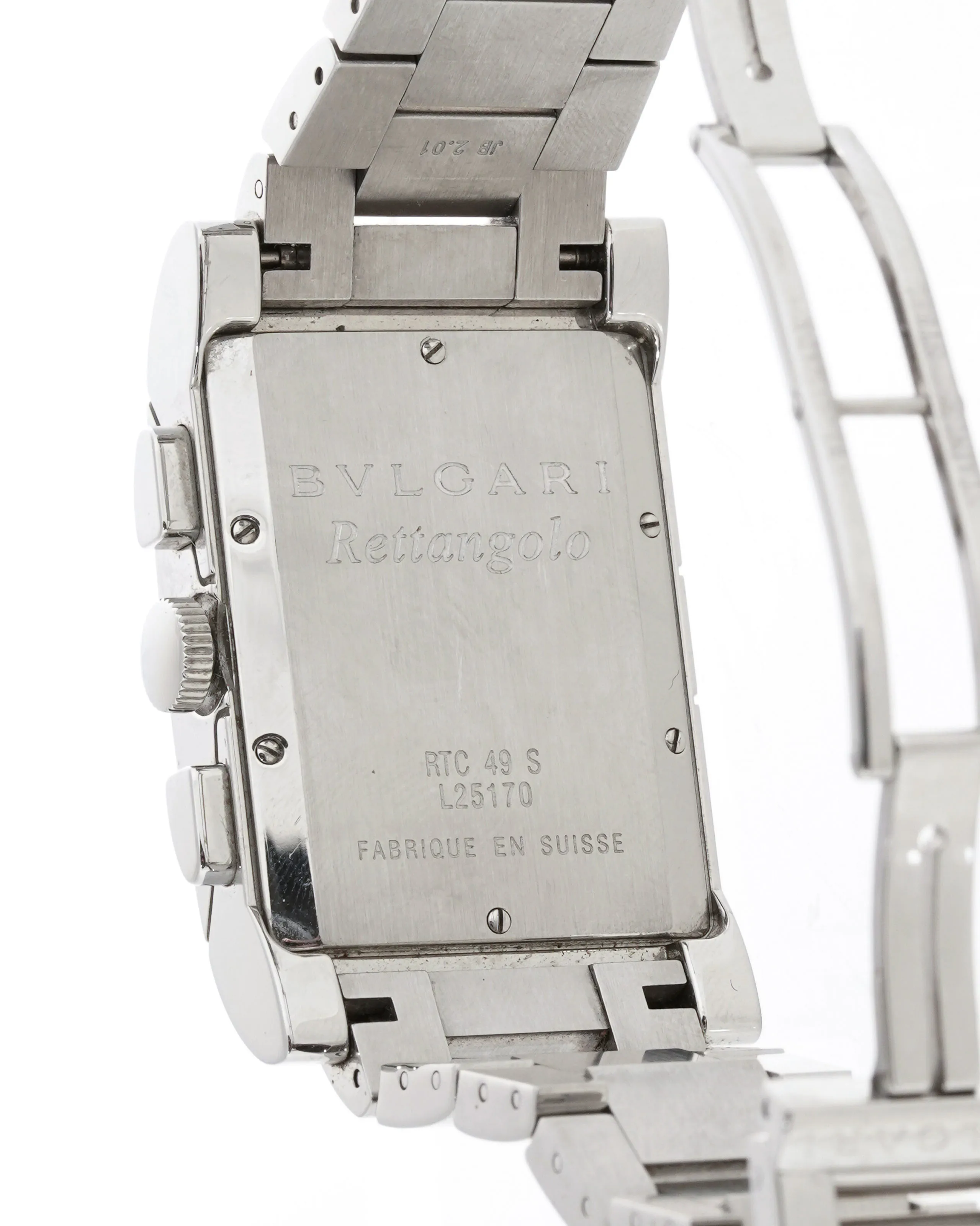 Bulgari Rettangolo RTC 49 S 29mm Stainless steel Silver 2