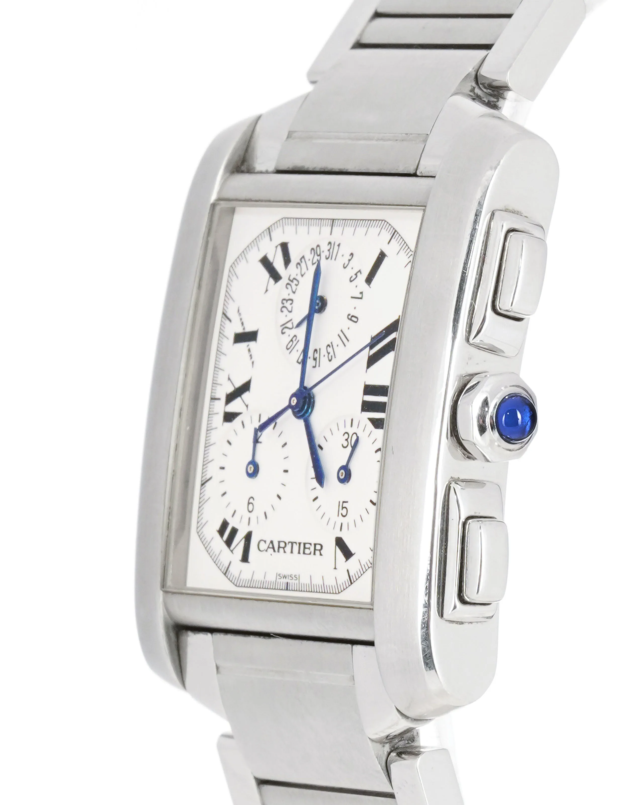 Cartier Tank Française 2303 28mm Stainless steel White 1