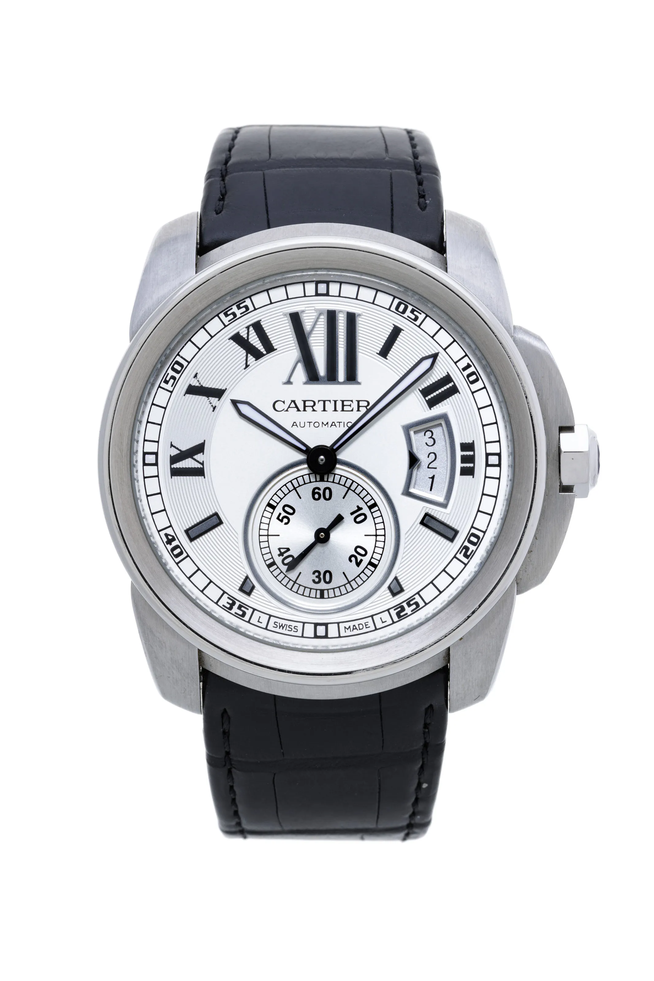 Cartier Calibre de Cartier 3389 42mm Stainless steel Silver